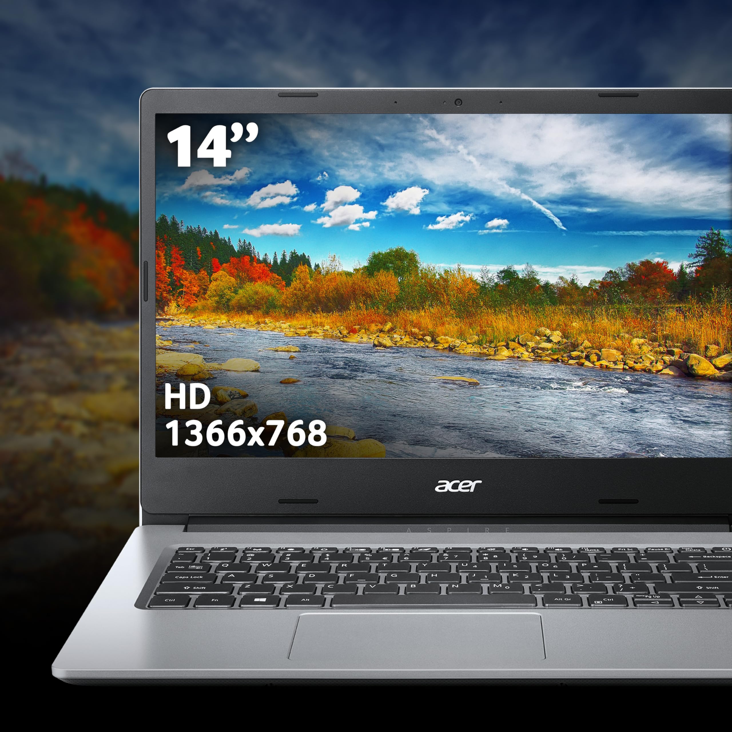 Acer Aspire 1 A114-33 Laptop - Intel Celeron N4500, 4GB, 64GB eMMC, Integrated Graphics, 14