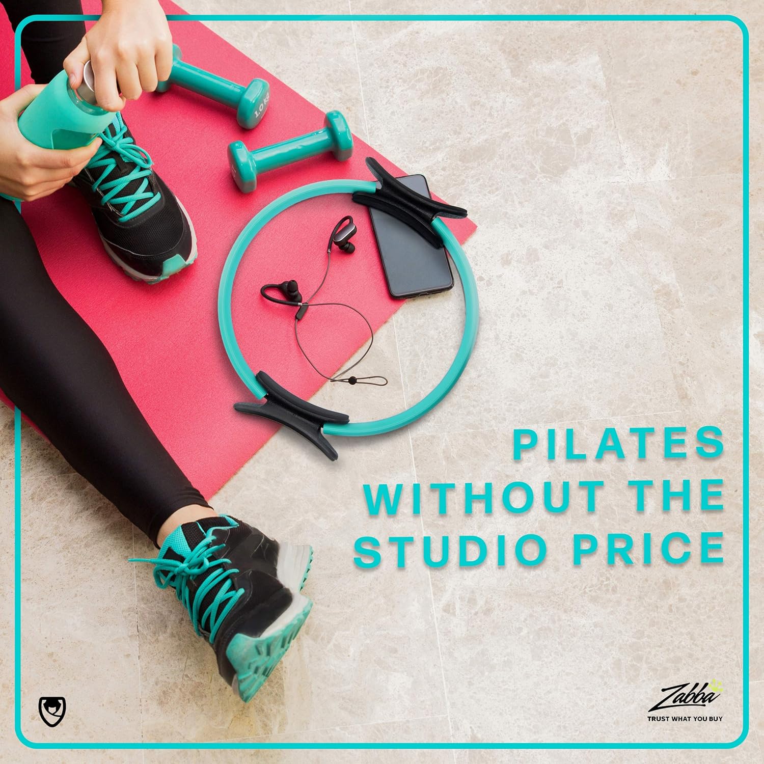 URBNFit Pilates Ring Fitness Circle - Weight Loss Body Toning Magic Circle and Resistance Exercise Fitness Ring Free Workout Guide Included : Sports & Outdoors