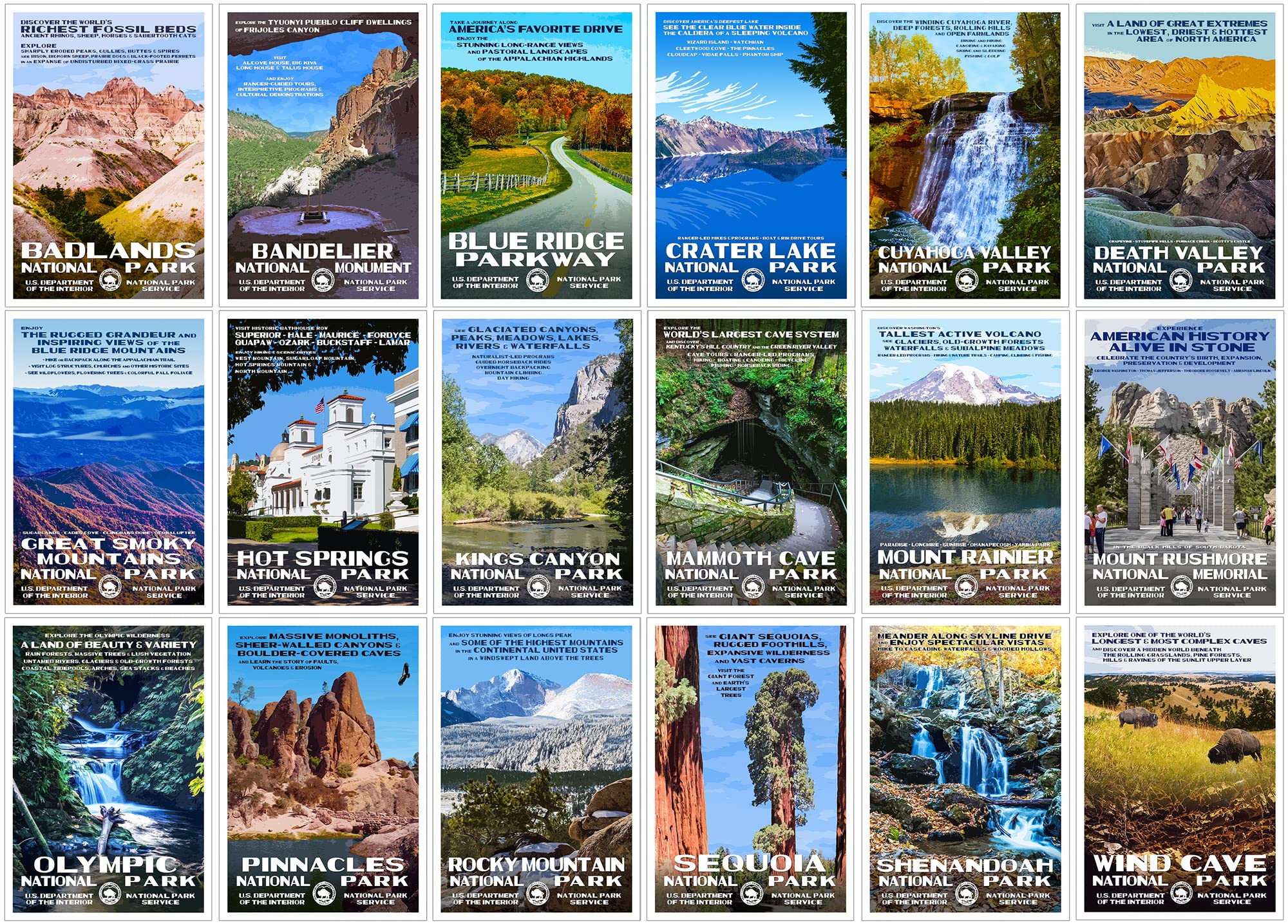 National Park Postcards (Series B)
