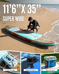ZLX 11'6" Extra Wide Inflatable Stand Up Paddle