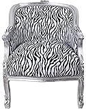 Fauteuil Motif Zèbre – Pour Restauration Par Un Tapissier