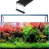 TWINSTAR S Line 450S WRGB LED Aquarium Light, Fits 18-22 Inch Tanks | Bluetooth controller included. WRGB 400-780 nm spectrum for planted tanks, 24-hour timer, 0-100% dimming, sunrise/sunset.