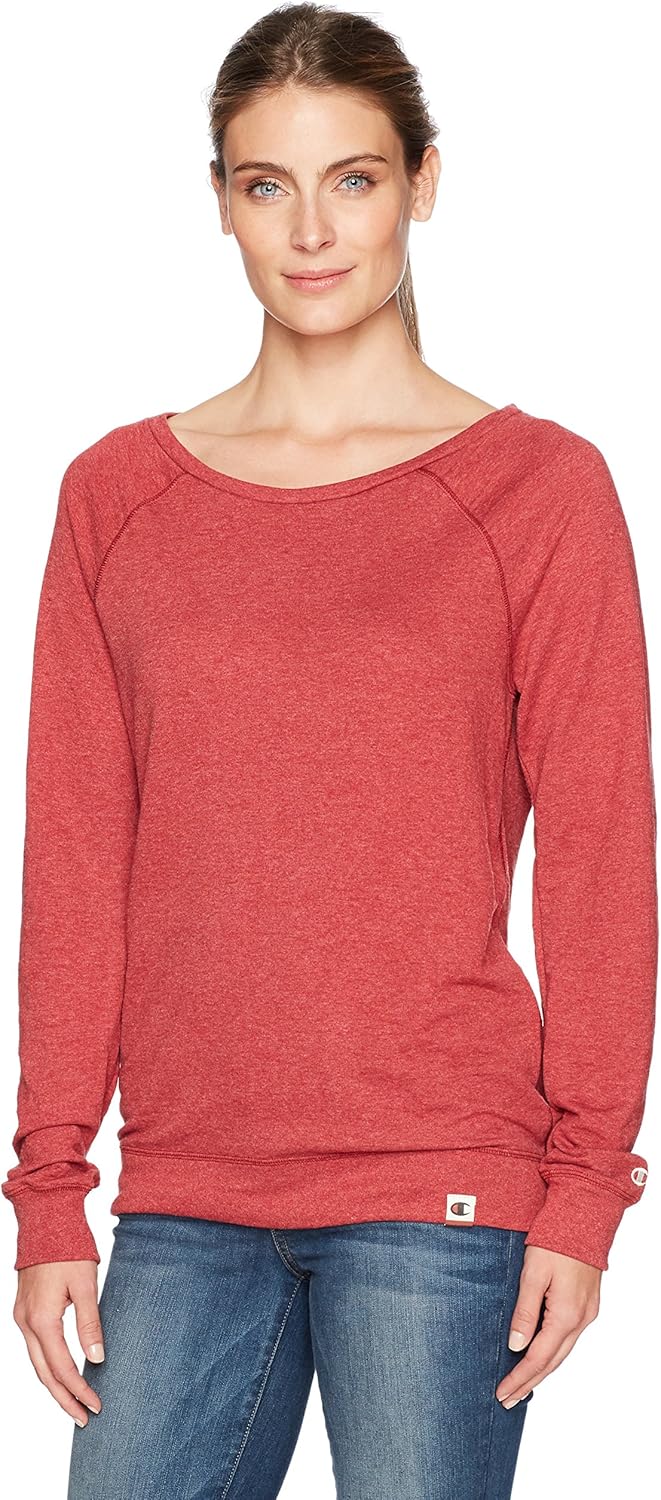 Champion Women's Authentic Originals French Terry Sweatshirt at  Women’s Clothing store