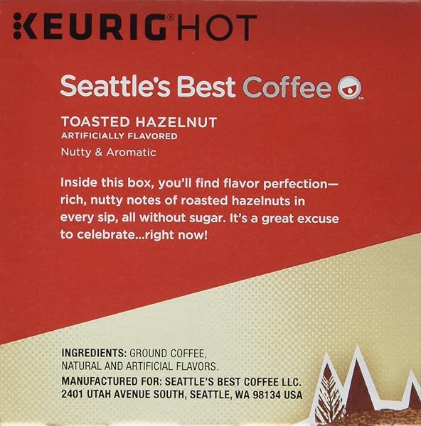 STARBUCKS SEATTLE’S BEST COFFEE TOASTED HAZELNUT K-CUP FOR KEURIG BREWERS, 10 CT