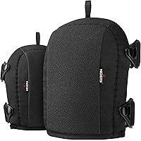 NoCry Flooring, Roofing and Gardening Knee Pads for Men and Women with Thick Soft Foam Padding, Non Slip Leather Cover, Stron