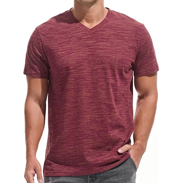 KLIEGOU Men's Crew Neck T-Shirt - Soft Fitted Short Sleeve Tee, Sizes S-XXXL (95% Cotton 5% Spandex) - View #5