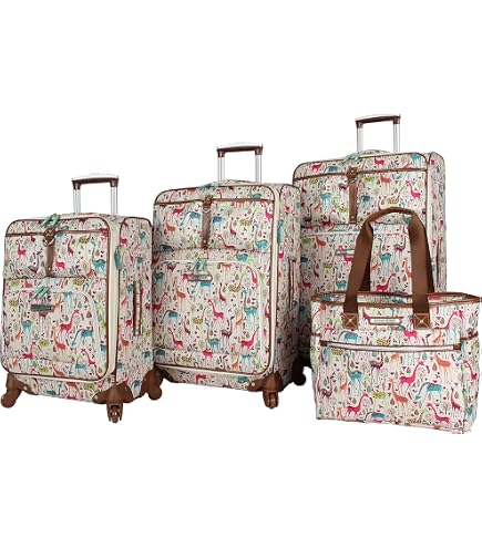 Amazon.com: Lily Bloom Luggage Set 4 Piece Suitcase Collection
