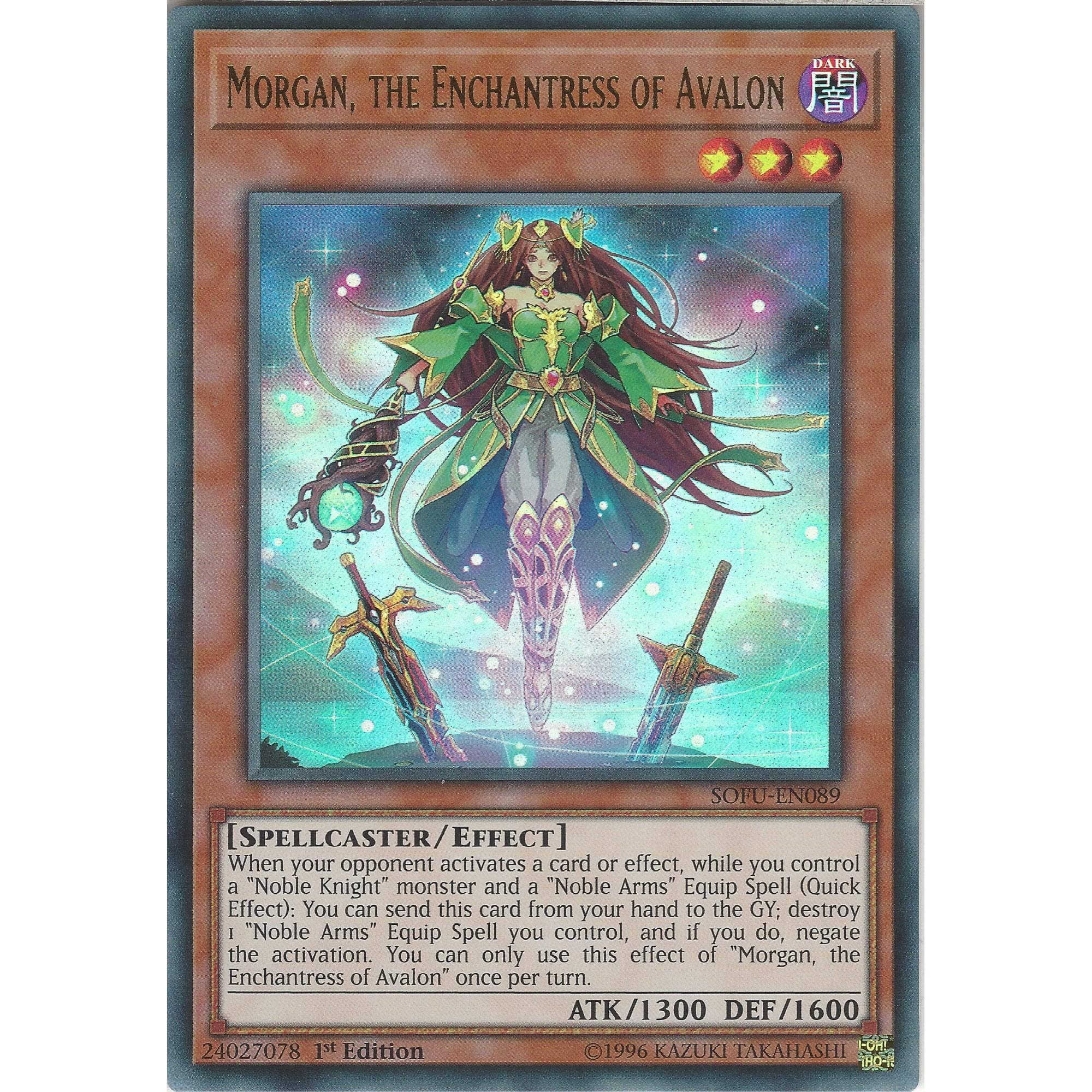 Yu-Gi-Oh! Morgan, Enchantress Of Avalon Card – SOFU-EN089 Ultra Rare 1st Edition - View #7