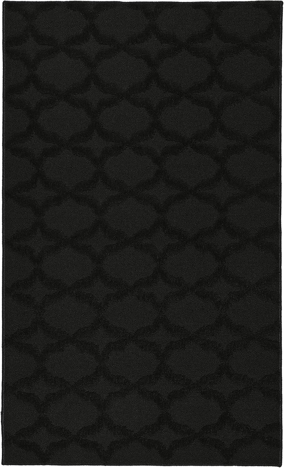 Rugs, Pads & Protectors - Garland Rug Sparta 3 ft. x 5 ft. Area Rug Black