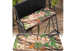 RunNico Two People Foldable Tree Stand Seat Cushion, Thickened 31.5 ''×14''×2.4'' Tree Stand Replacement Seat, Treestand Seat Pad for Outdoor Hunting Ladder Tree Stands
