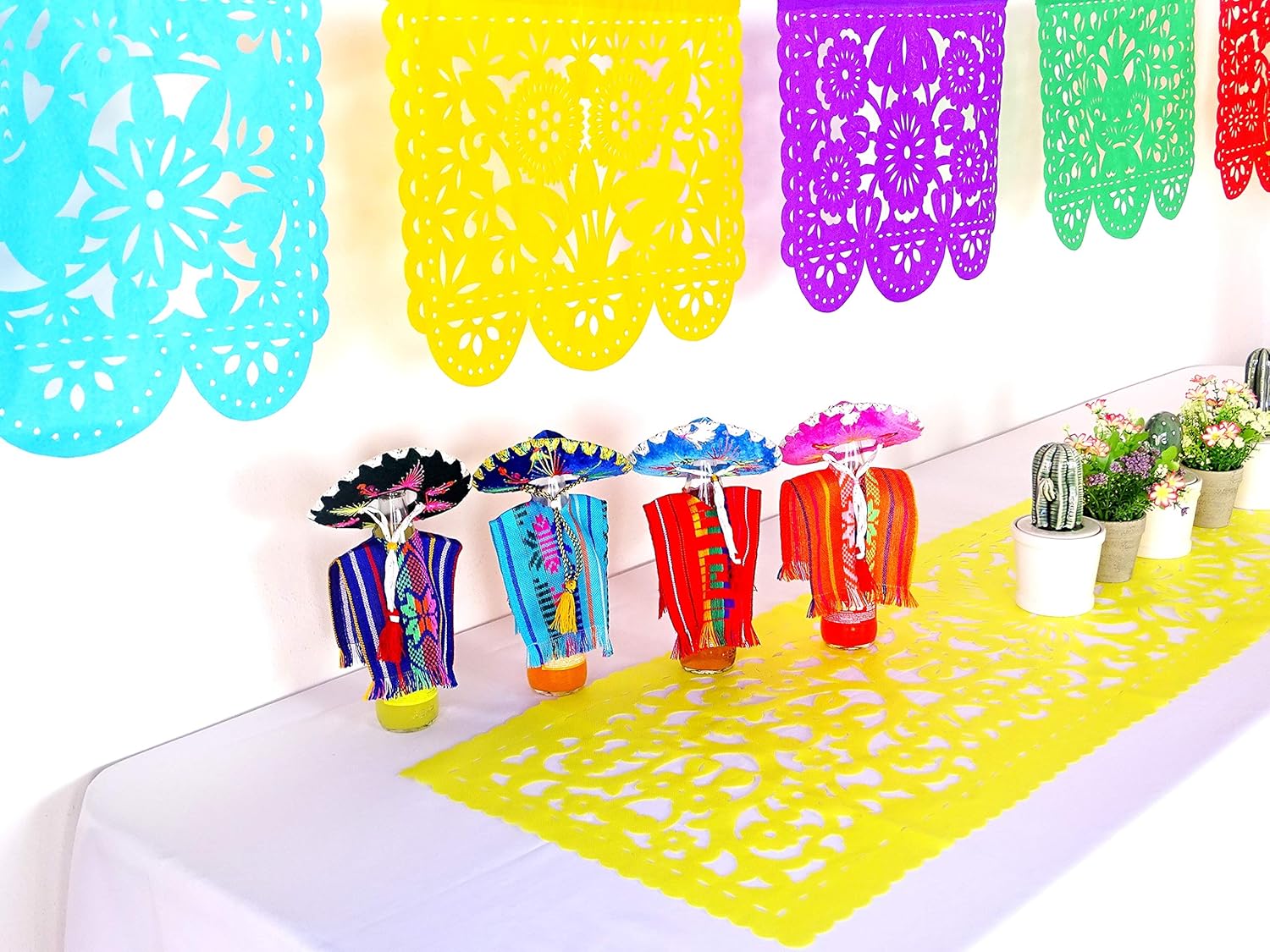 Mexican Fiesta Table Runner, 18x72 Inches, Fiesta