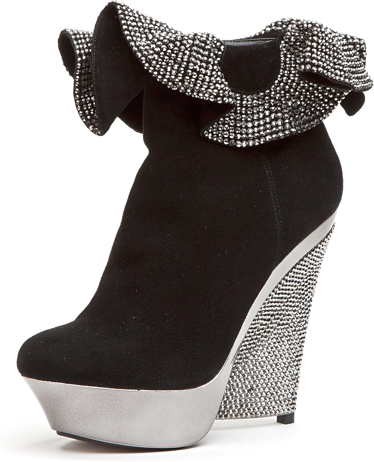 high heel wedge boots