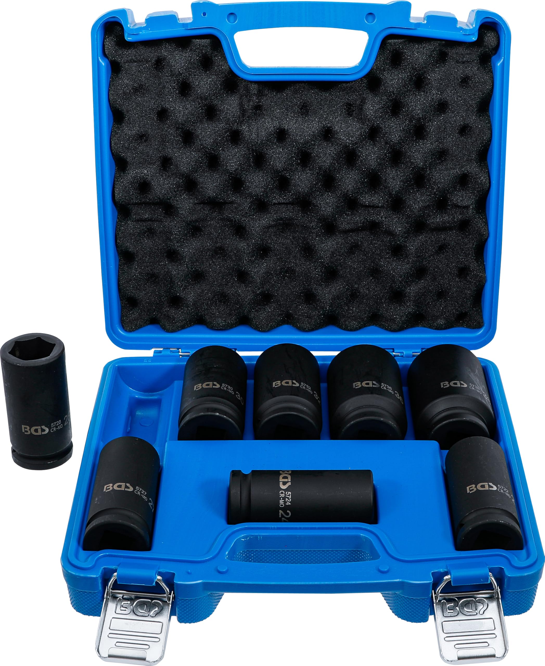 BGS 5241 | Impact Socket Set, extra deep | 20 mm (3/4") Drive | 22 - 38 mm | 8 pcs.