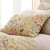 Pine Cone Hill INES Linen Multi Floral Linen Duvet Sham, Standard