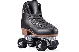 PAPAISON Roller Skates for Women and Men, Deluxe 2 Layer Microfiber Leather Double Row-Classic Roller Skates for Girls, Professional Outdoor Indoor Quad-Skates for Kids & Adults…