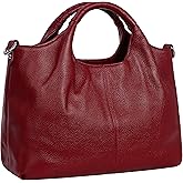 Iswee Genuine Leather Top Handle Purse Satchel Bag Designer Shoulder Bag Tote Ladies Crossbody Bag for Women
