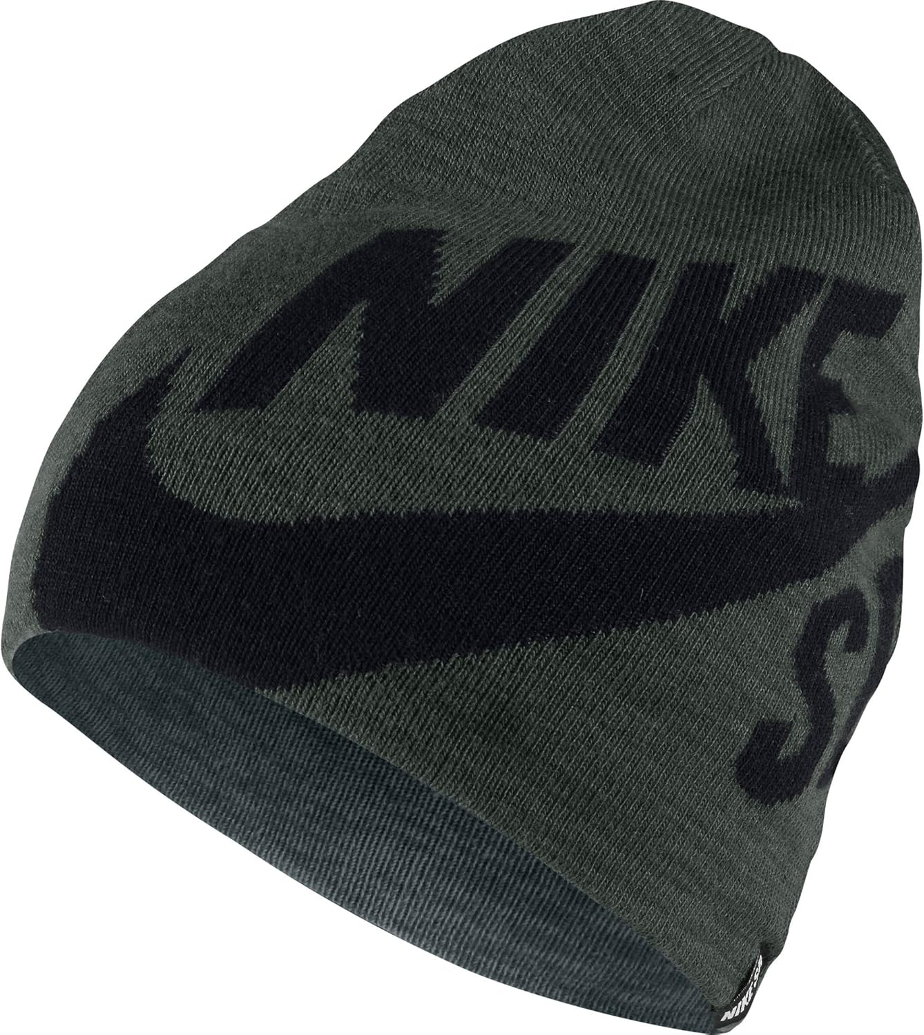 Nike SB Wrap Beanie Hat Green/Black 628678381 (Size os) Clothing