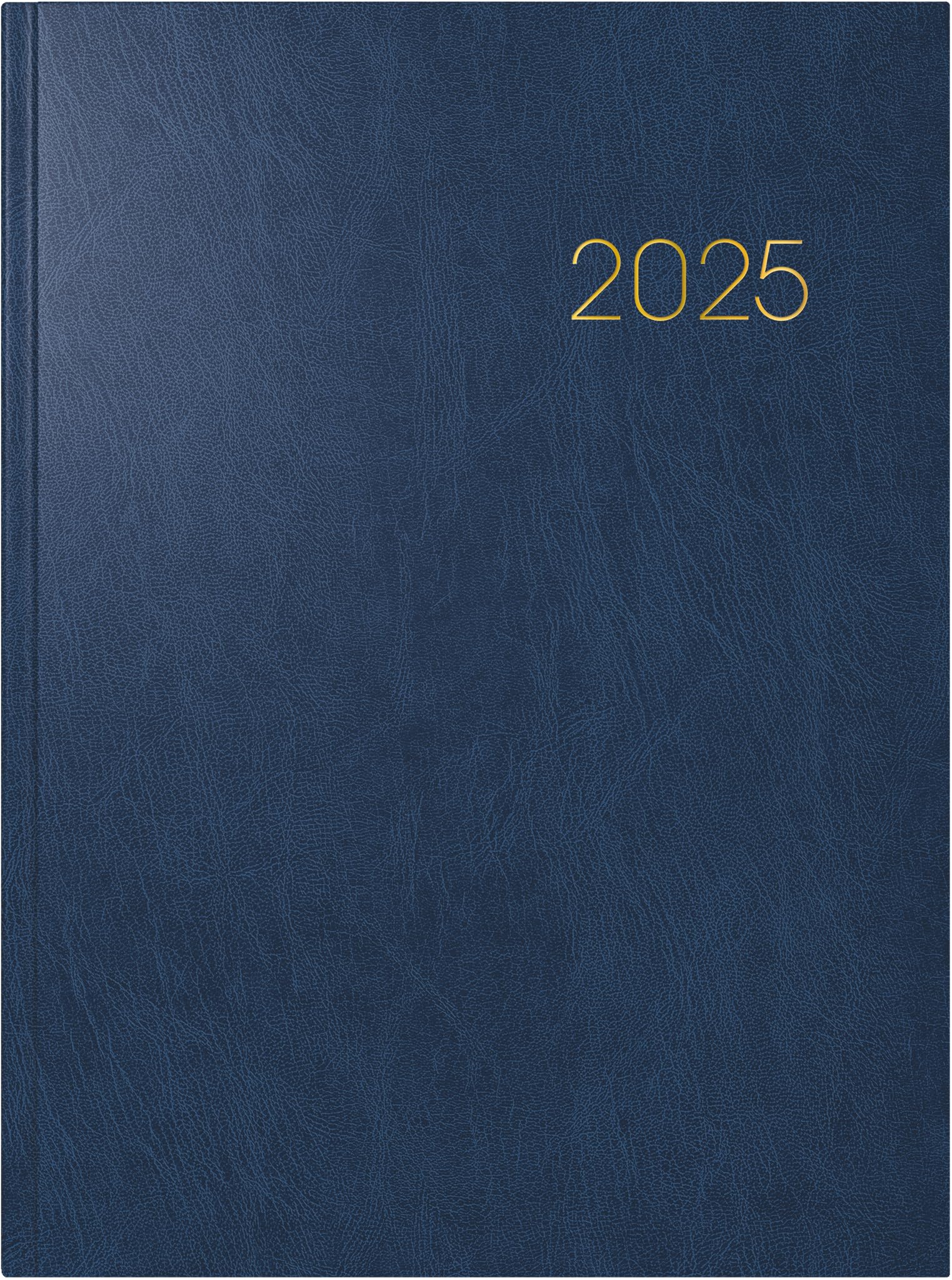 BRUNNEN Book Calendar Model 797 (2025), 2 Pages = 1 Week, 168 × 240 mm, 160 Pages, Miradur Cover, Blue