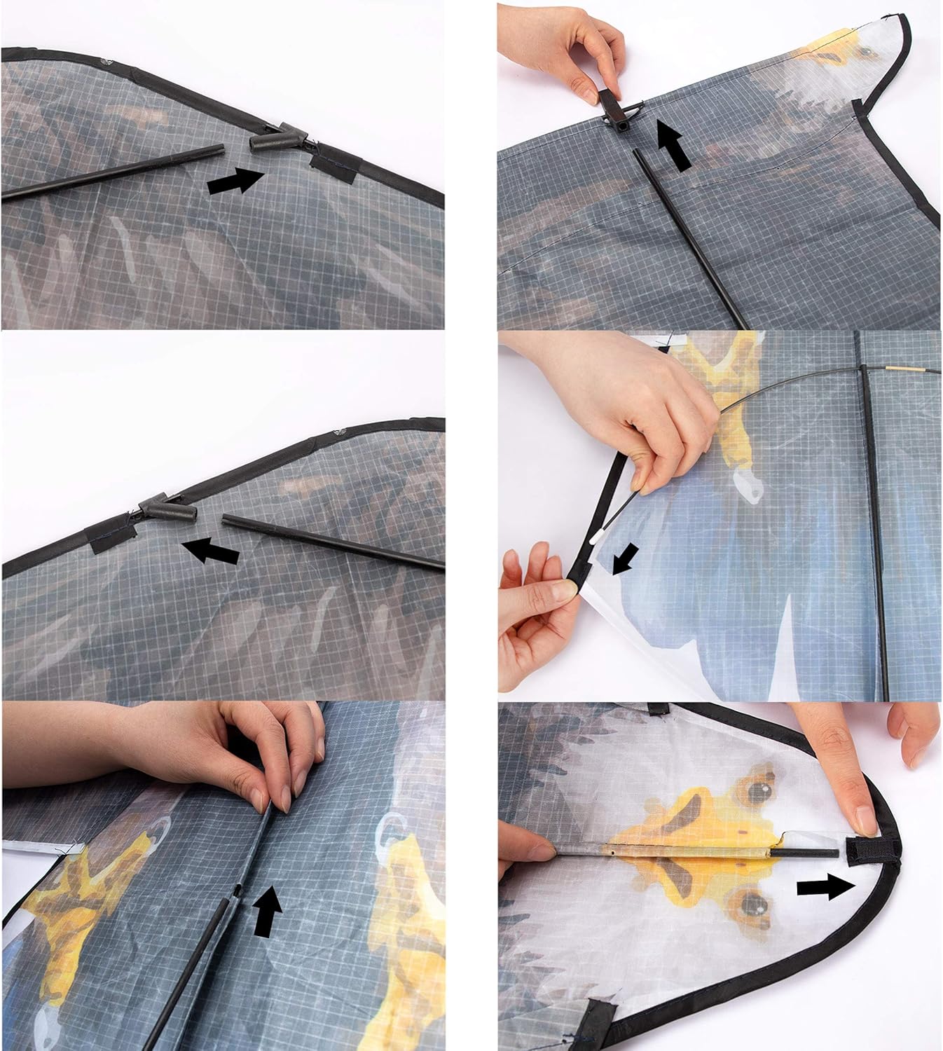 JEKOSEN 70" Bald Eagle Huge Kite for Kids and Adults Single Line String Easy to Fly for Beach Trip Park Family Outdoor Games and Activities: Toys & Games