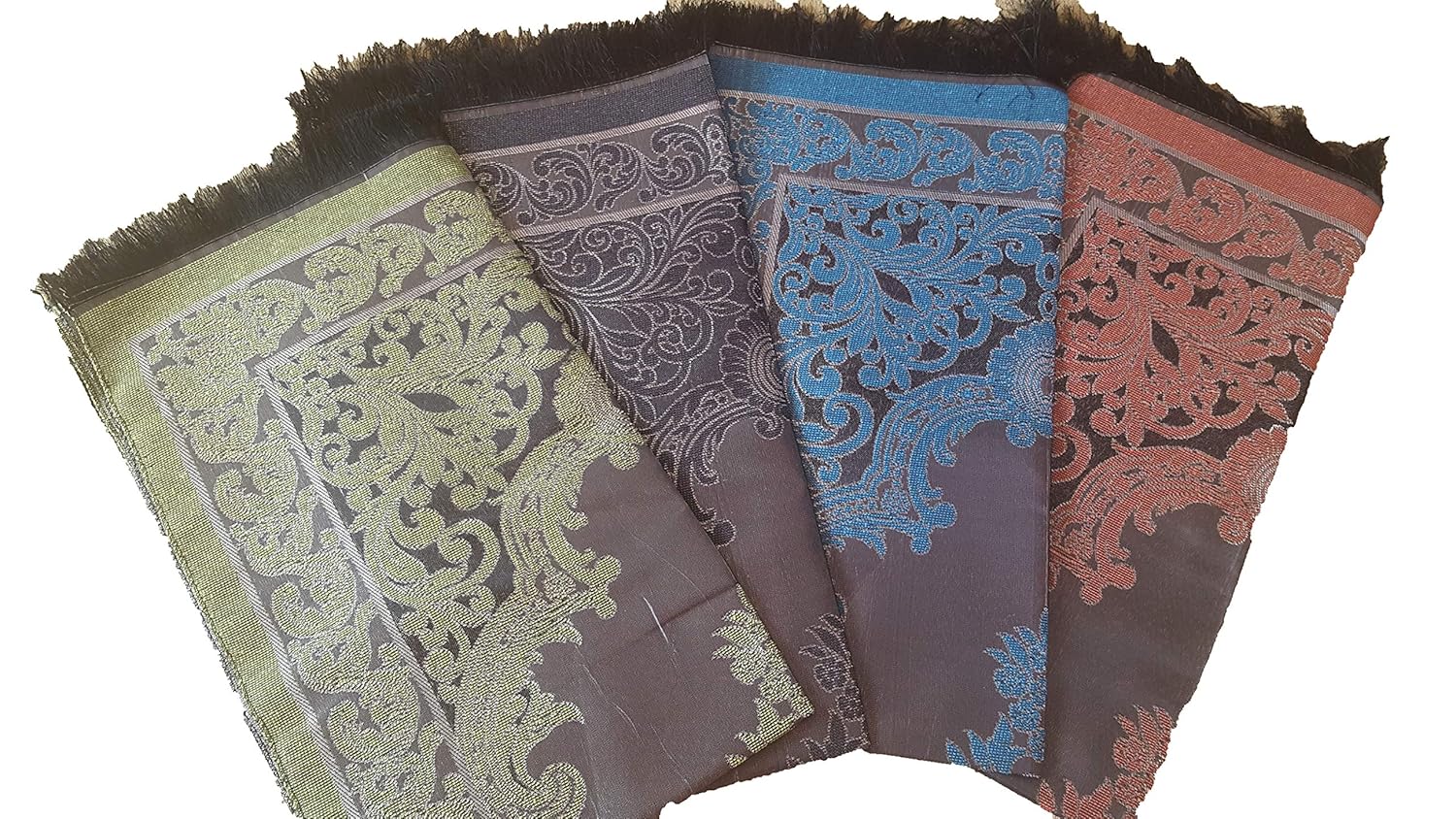 istanbulbazaar 4 x ELEGANT DESIGNED Prayer mat rug Sejadah Sajadah