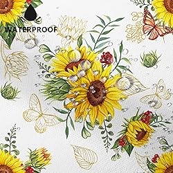 AWERT Vibrant Sunflower Shower Curtain for