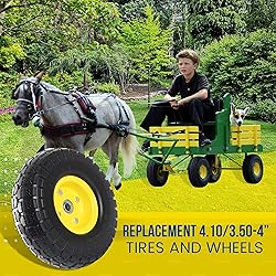 AR-PRO (4-Pack) 4.10/3.50-4" Flat Free Tire and