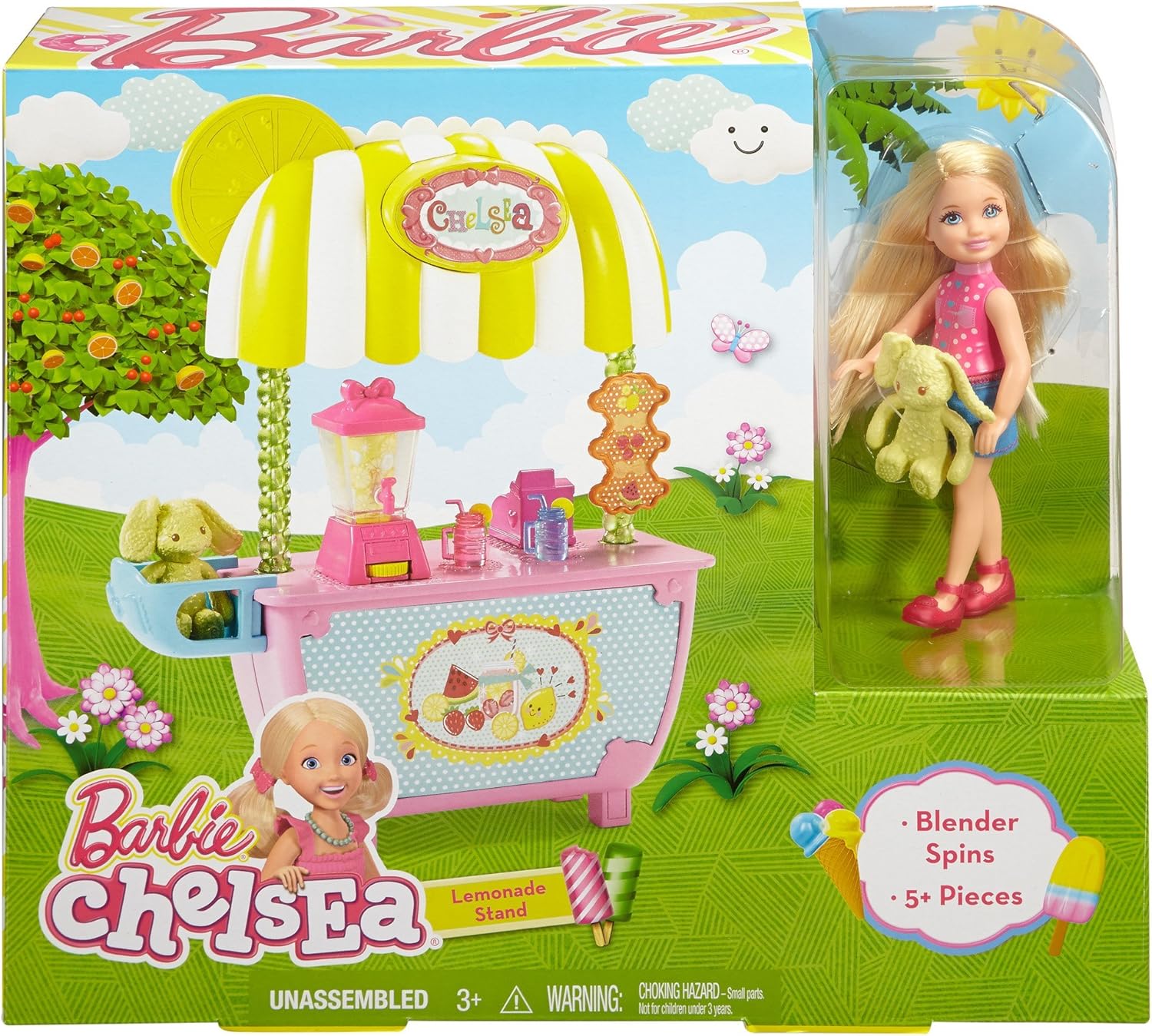 barbie chelsea lemonade and smoothie stand
