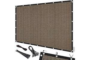 Artpuch 90% Sun Shade Cloth, 8 x 16 FT Pergola Shade Cover Canopy with Grommets, Sun Screen Fabric Tarp for Patio, Outdoor, G