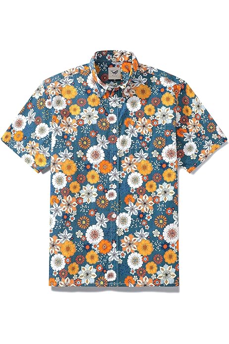 Camiseta Hawaiana Hombre Camisa Hawaiana Para Hombre Con Estampado