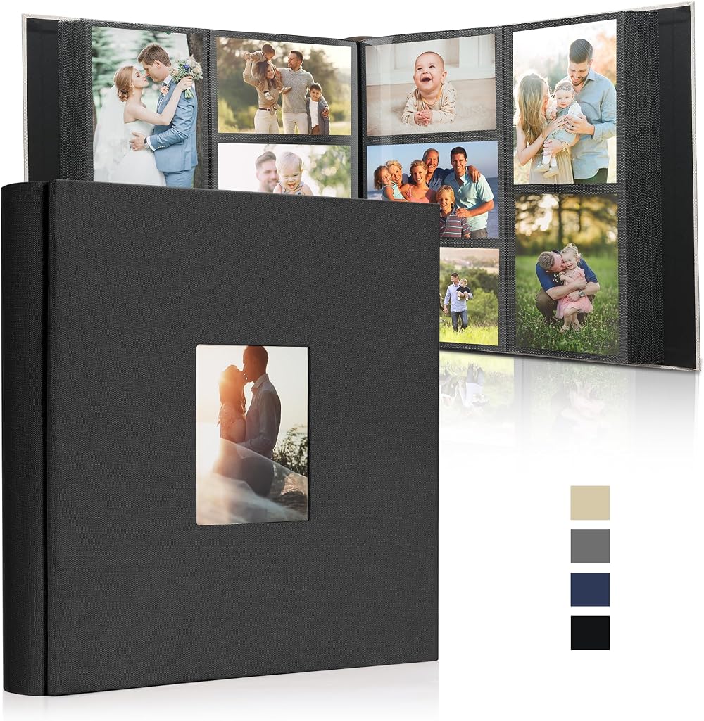 DazSpirit 6x4 Inch Photo Album 1000 Pockets Linen Cover Holds 10x15cm
