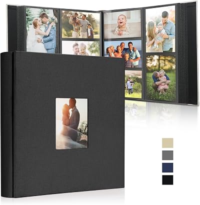 DazSpirit 6x4 Inch Photo Album 1000 Pockets Linen Cover Holds 10x15cm