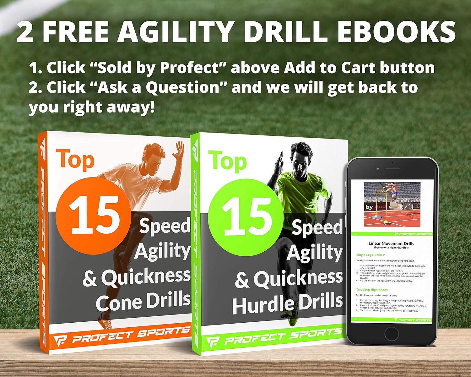 Pro Adjustable Hurdles and Cone Set – 6 Agility Hurdles (6", 9" or 12" Height) with 12 Disc Cones for Soccer, Sports, Plyometric Speed Training – Includes Carry Bag & 2 Agility Drills eBooks (Yellow) : Sports & Outdoors