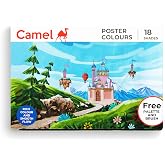 Camlin Kokuyo Student Poster Colour, 18 Shades (Multicolor)