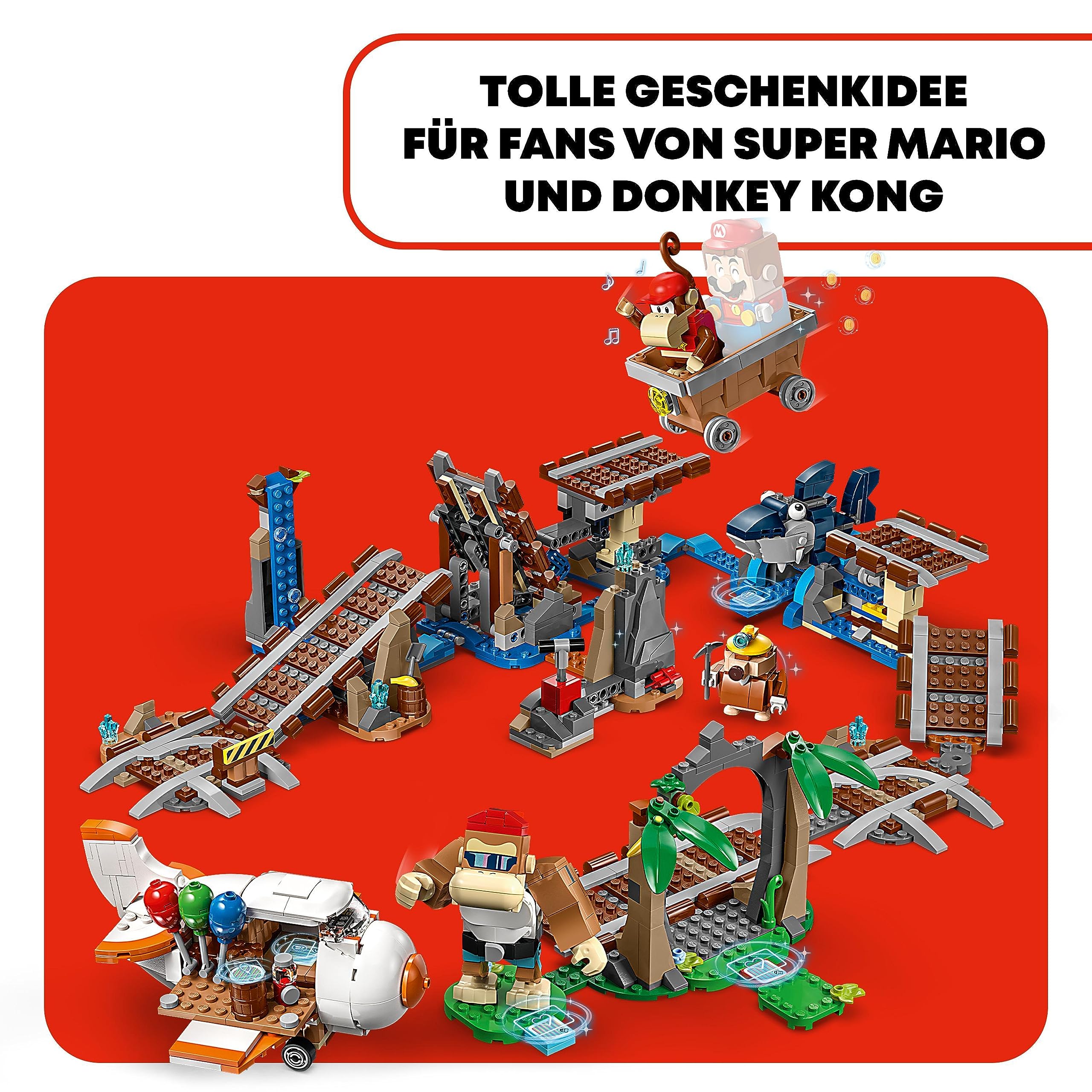 spielzeug für Mua LEGO Super Mario Diddy Kongs Lorenritt â Erweiterungsset, Baue EIN