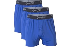 Chill Boys Performance Boxers 3 Pack Men's Underwear Cool Mens Boxers. Moisture Wicking Underwear. Comfortable Boxer Shorts
