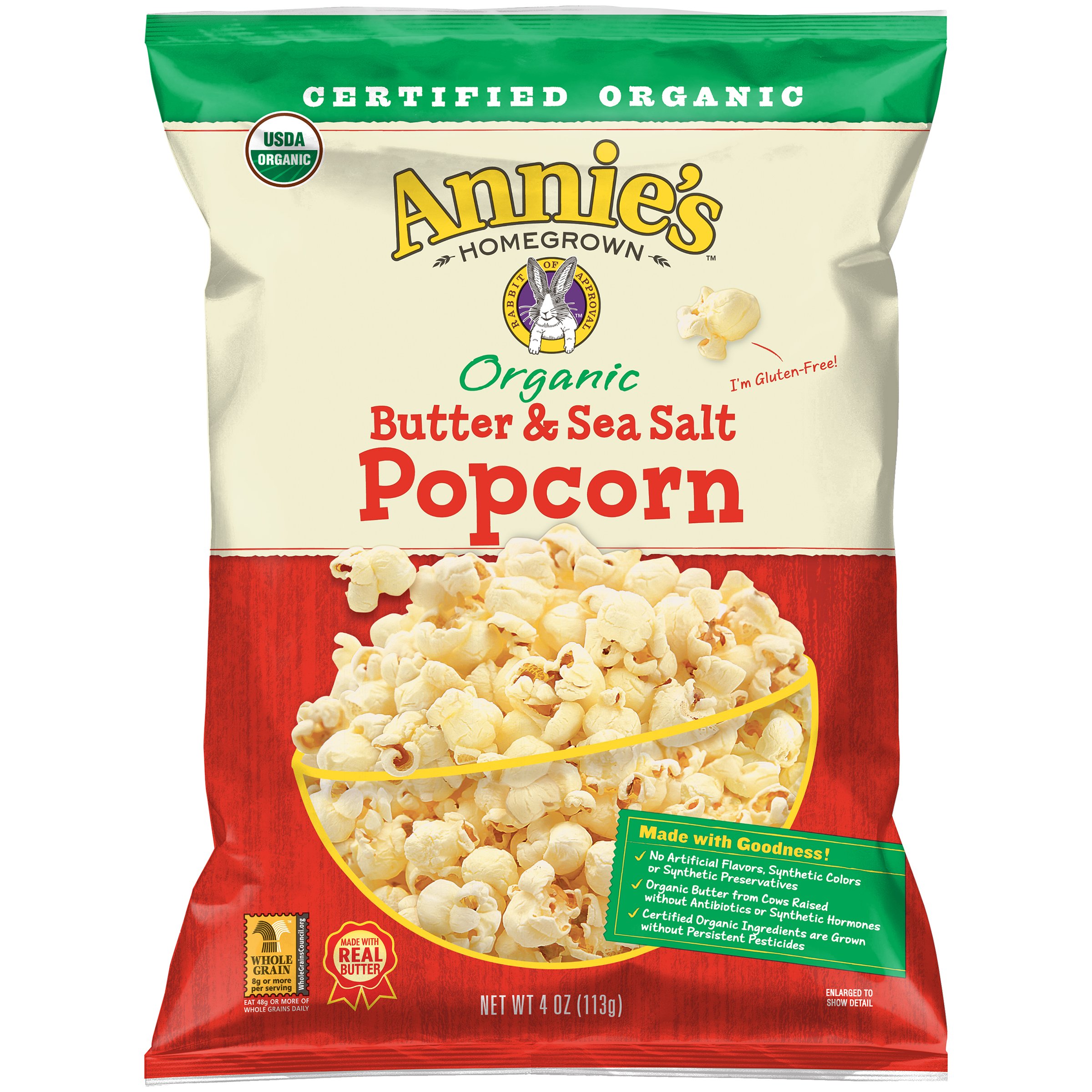 Annie's White Cheddar Popcorn, 4.4 Ounce(Pack of 12)