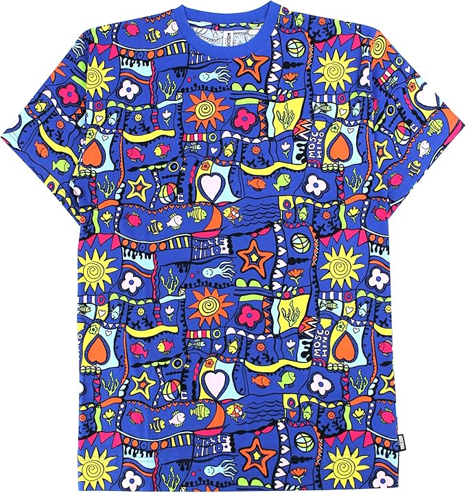 Moschino T Shirt Uomo A Fantasia 1901 Blu S Amazon De Bekleidung