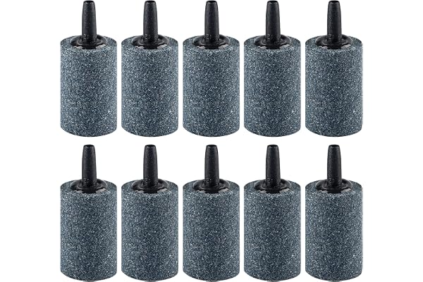 Pawfly Aquarium 1.2 Inch Air Stone Cylinder Bubble Diffuser Release Tool for Nano Air Pumps Small Buckets Fish Tanks and Outd