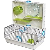 MidWest Homes for Pets Hamster Cage | Awesome Arcade Hamster Home (White) | 18.11 x 11.61 x 21.26 Inch
