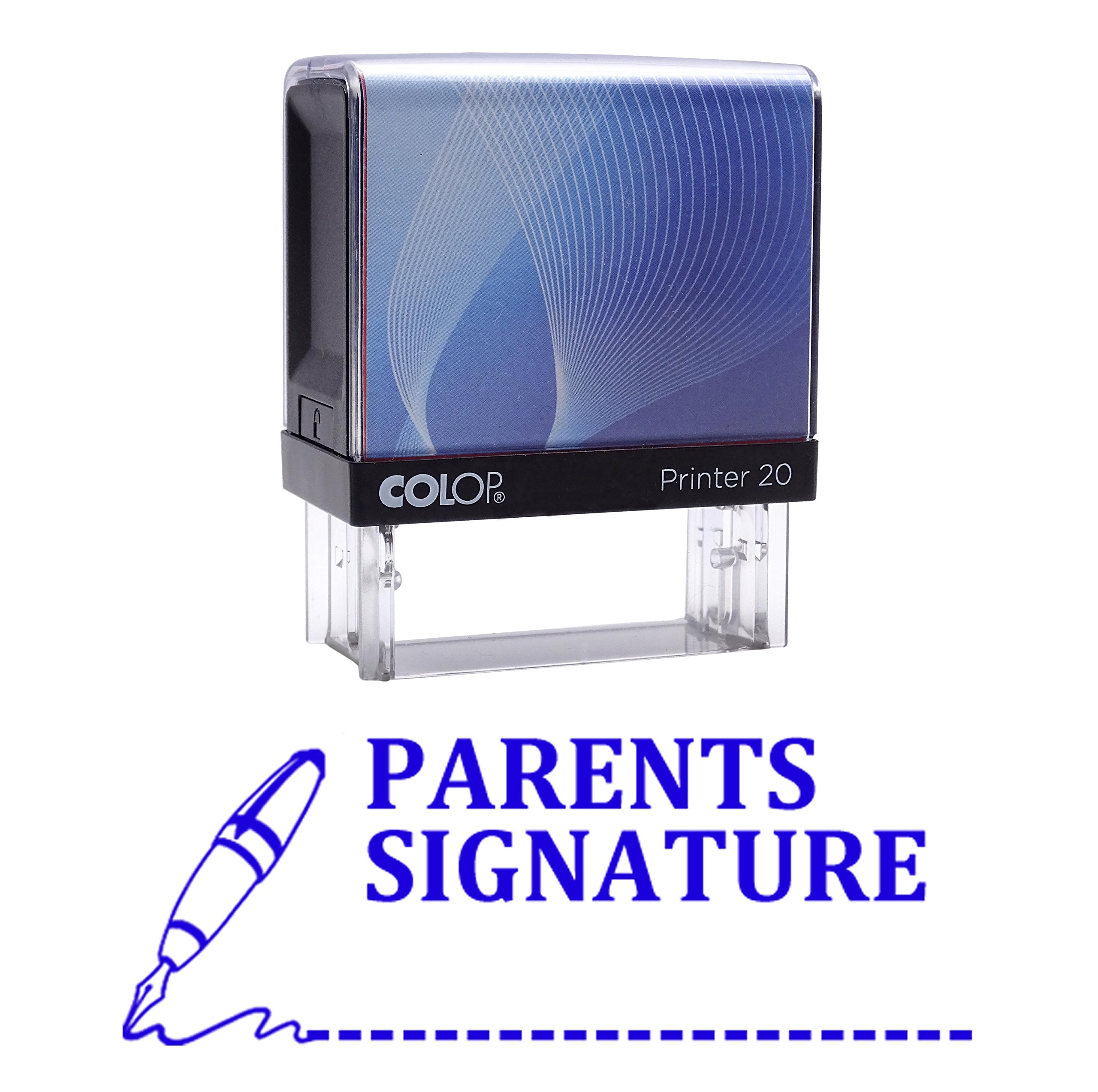 Parents Signature Self Inking Rubber Stamp Custom Colop Office Stationary P20 Mini Stamper