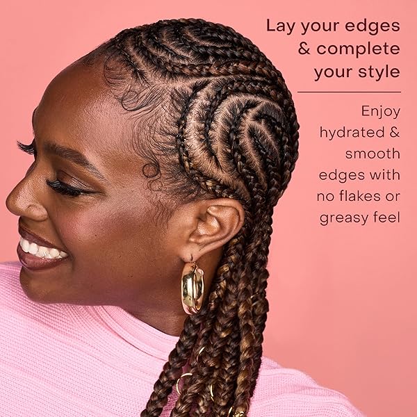 SHEA MOISTURE DEFINE & SHINE EDGE GEL + FLAXSEED COCONUT & HIBISCUS HOLDS AND CONTROLS EDGES ALL DAY INFUSED WITH GLYCERIN, COCONUT OIL AND AN INVIGORATING SWEET SCENT PARABEN-FREE HAIR 3.5 OZ