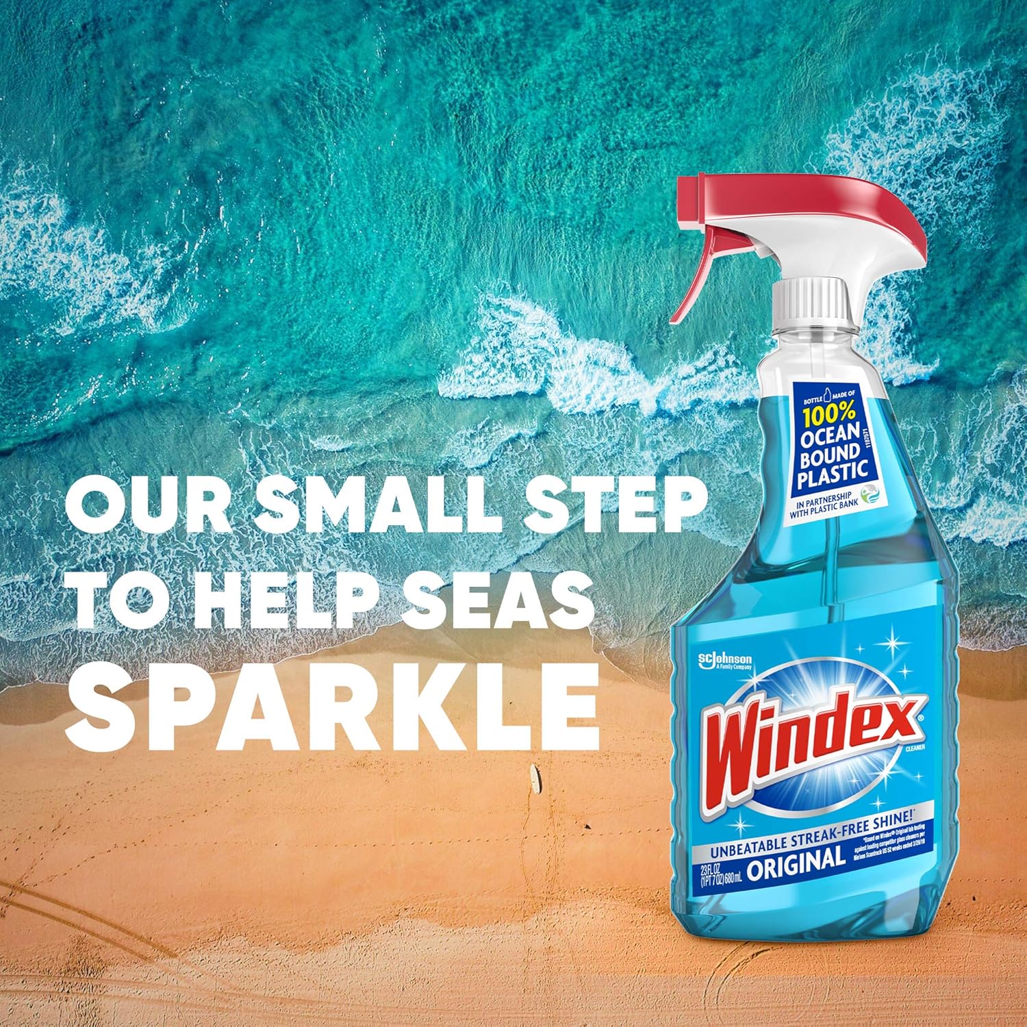 Windex Glass and Window Cleaner Spray Bottle, Original Blue, 23 fl oz: Prime Pantry