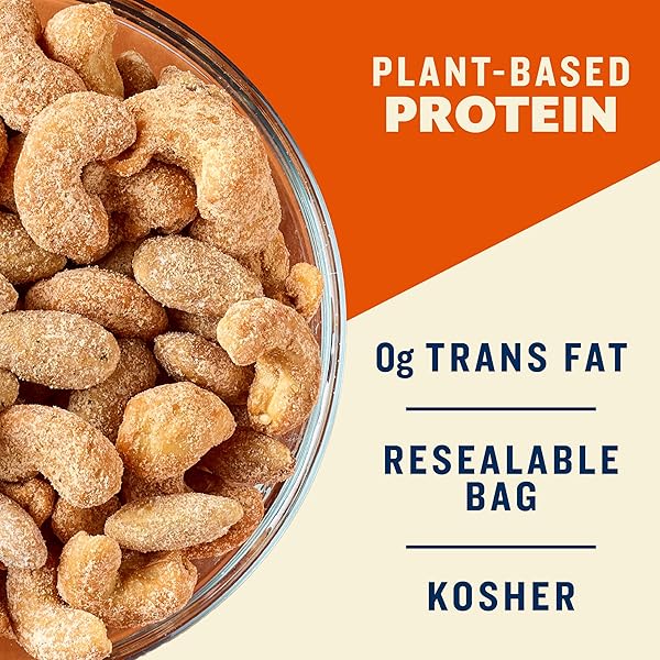 PLANTERS NUT DUOS, FLAVORED NUTS, RANCH ALMONDS & BUFFALO CASHEWS 5OZ