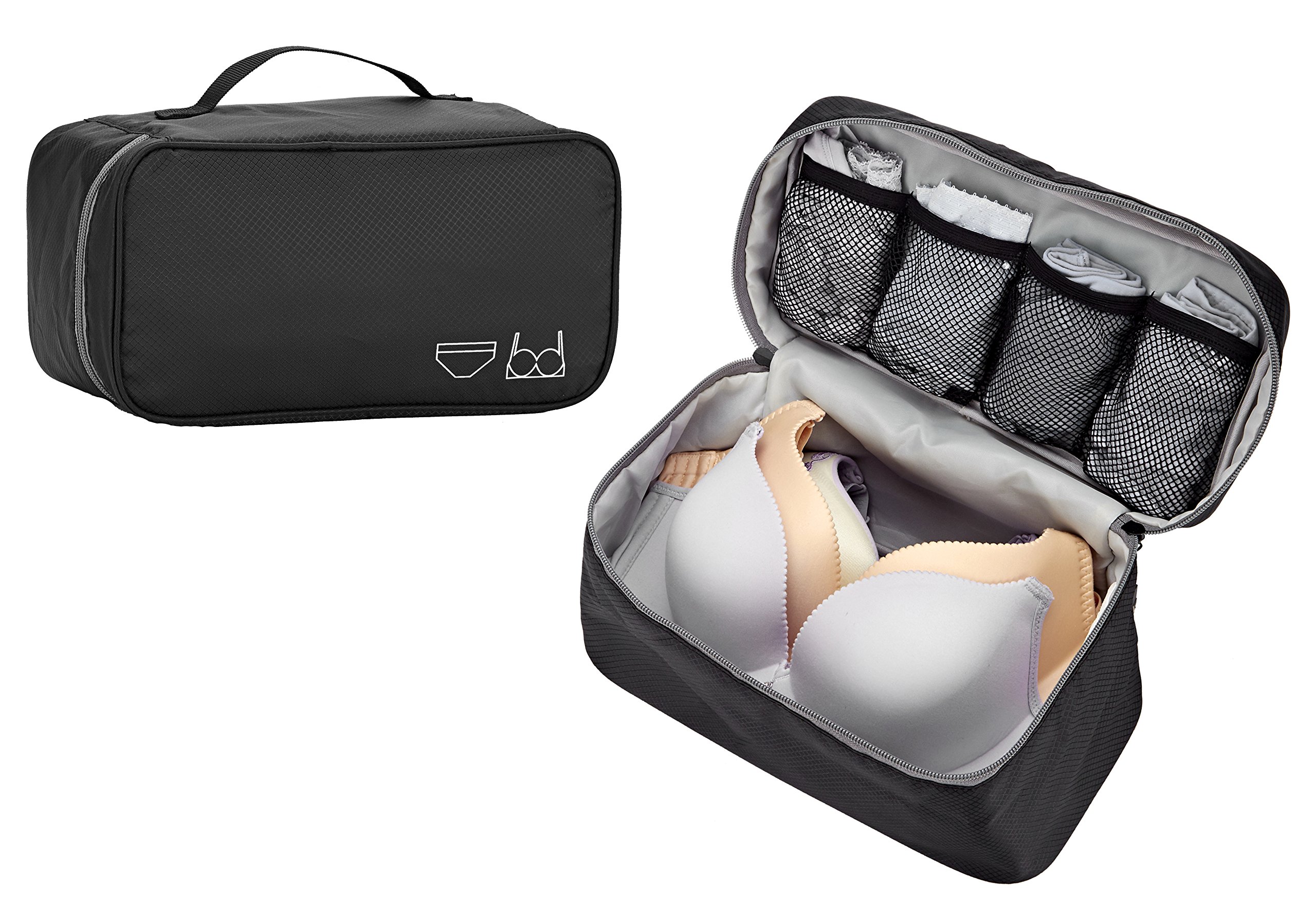 Photo 1 of SACSTAR Travel Toiletry Bag for Women, Bra Organizer Underwear Storage Bag For Cosmetics, Toiletries, Hotel, Home, Bathroom, Airplane