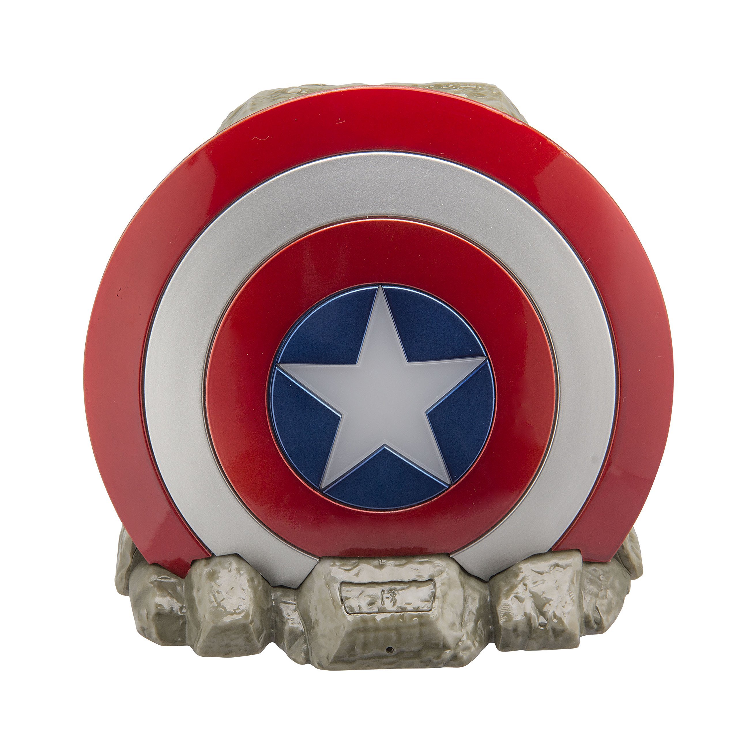eKids Marvel Captain America Shield Wireless Bluetooth Speaker with Ambient Light