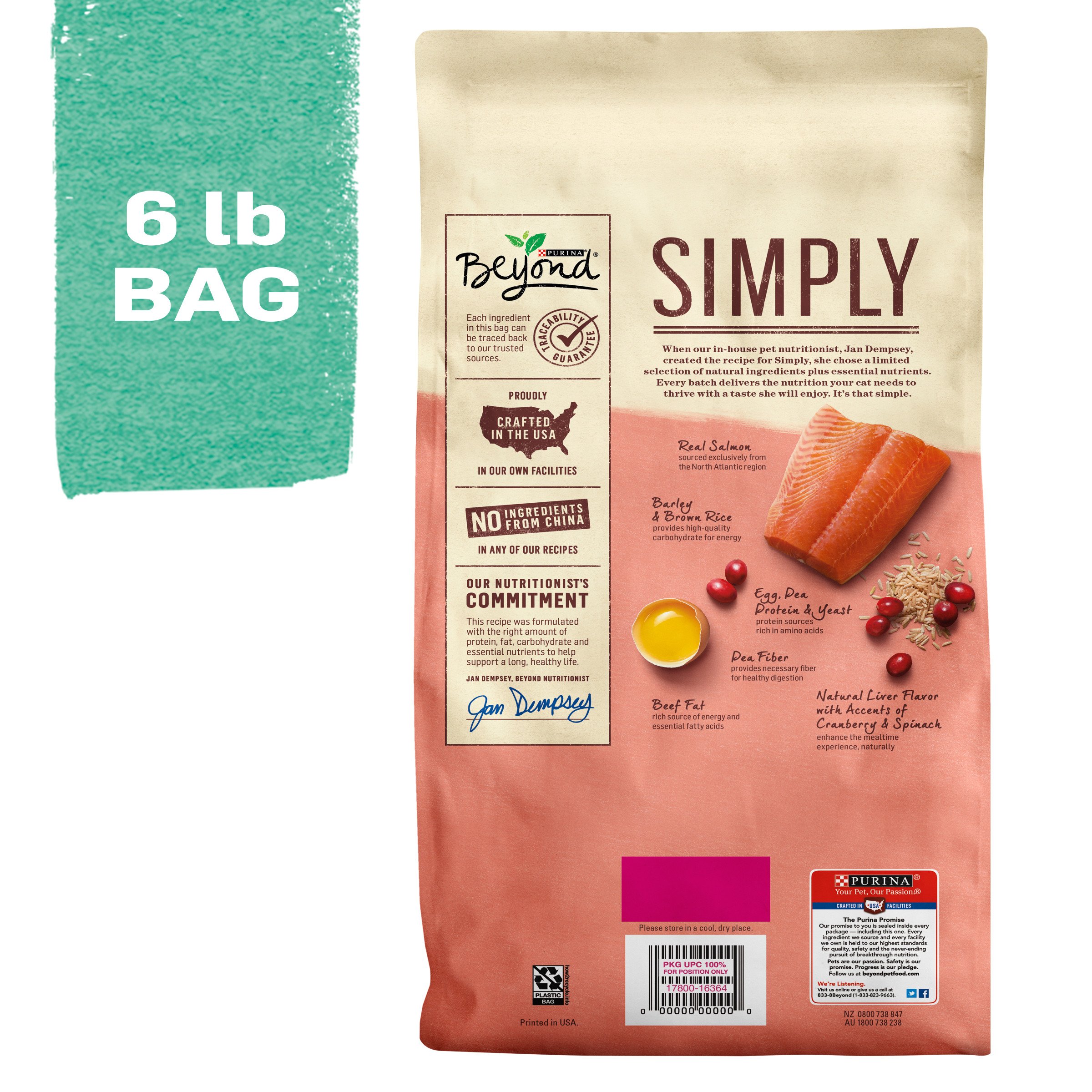 Purina Beyond Simply Salmon Whole Brown Rice Recipe Adult Dry Cat Food