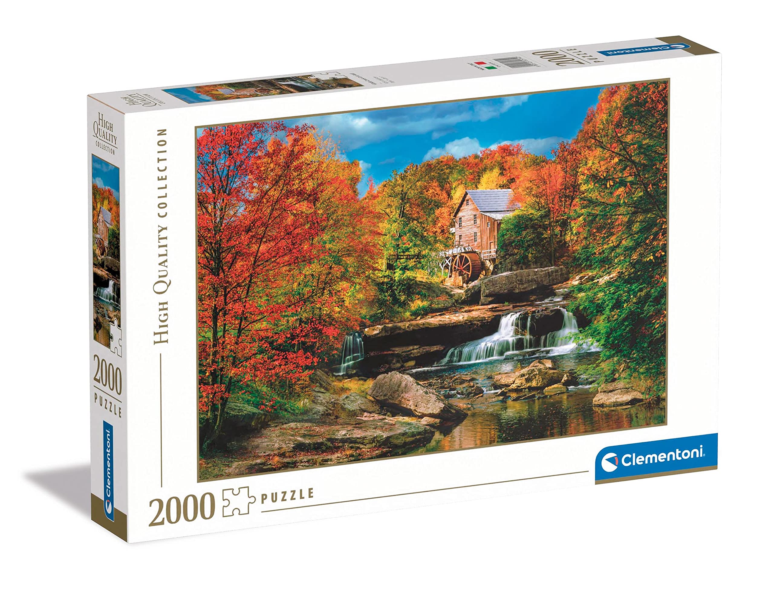 Clementoni - 32574 collection Glade Creek Grist Mill - Jigsaw Puzzle 2000 Pieces, Jigsaw Puzzle For Adults - Made In Italy