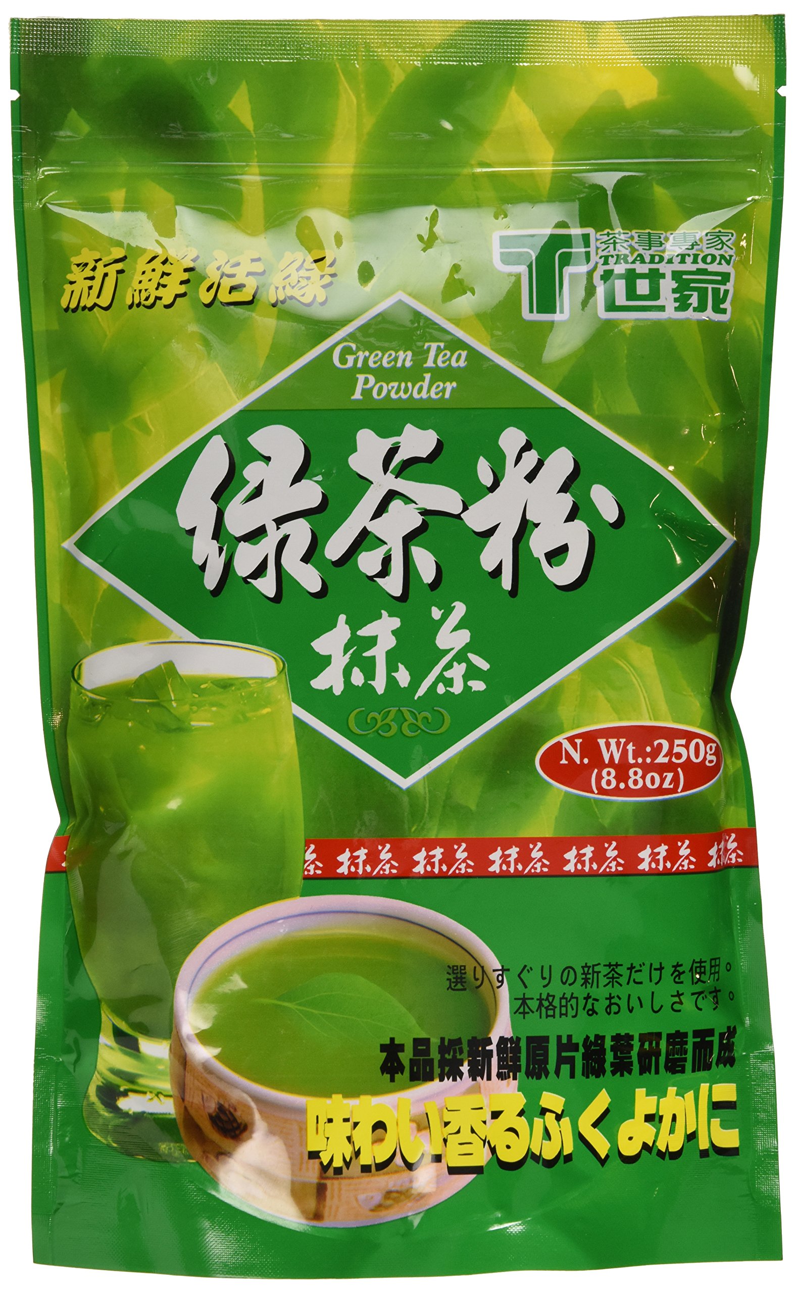 Tradition Pure Green Tea Powder, Matcha Tea Powder, Product of Taiwan