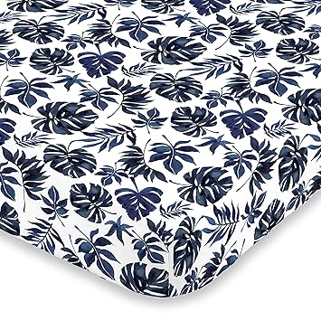 palm leaf crib sheet