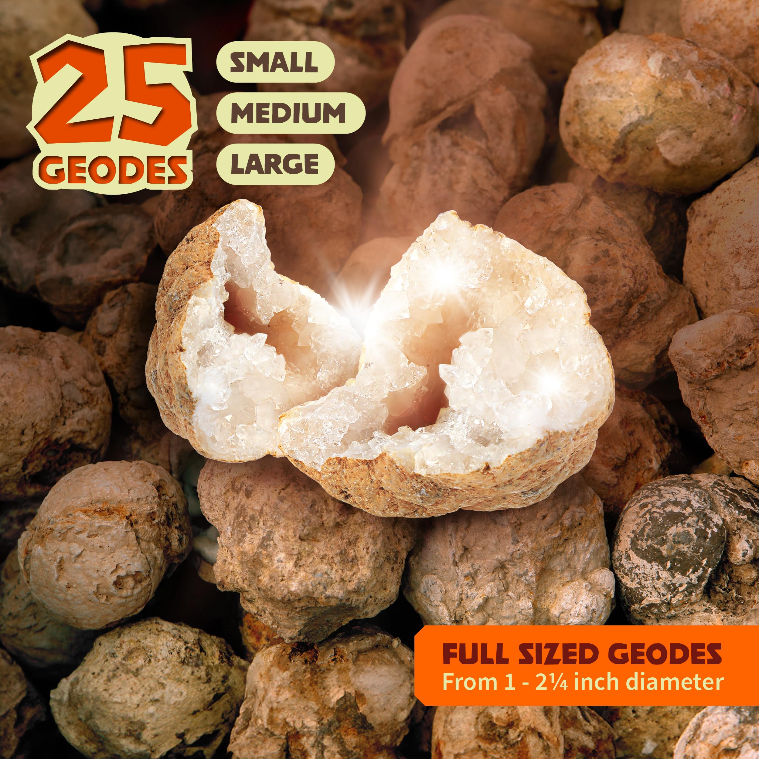 Dan&Darci Break Your Own Geodes - Hollow White Moroccan 1